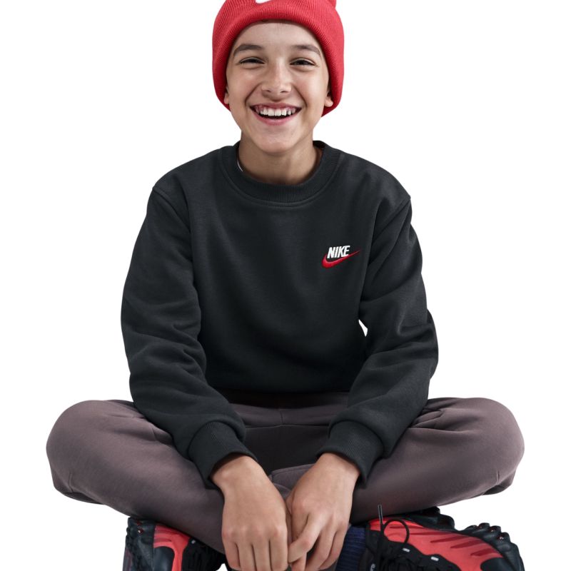 Nike Sportswear Club Fleece Kids' Sweatshirt Black FD3006 012