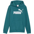 Felpa con Cappuccio con Logo Puma ESS No. 1 per Bambini Verde 684909 41