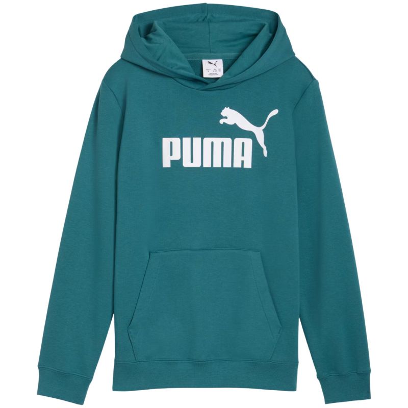 Felpa con Cappuccio con Logo Puma ESS No. 1 per Bambini Verde 684909 41