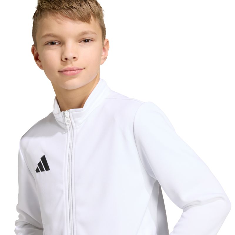 Felpa adidas Entrada 26 Track per bambini, colore bianco JZ6605