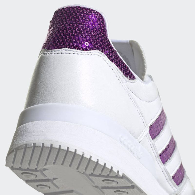 Scarpe da donna Adidas Originals ZX 500 Cloud White/Shock Purple - G55663