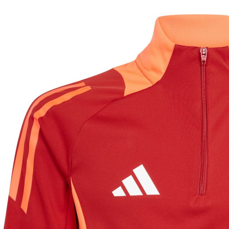 Felpa da allenamento adidas Tiro 24 Competition rosso-arancio IS1652 bambino