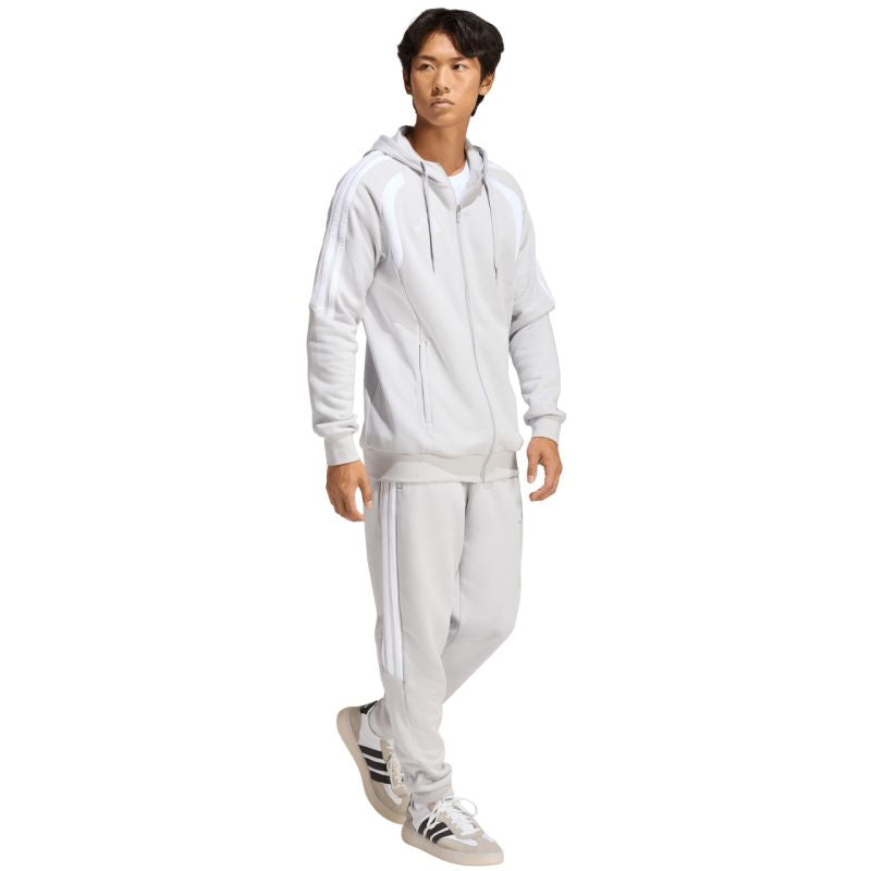 Felpa con cappuccio e zip intera adidas Tiro 26 League da uomo Grigia KF3319