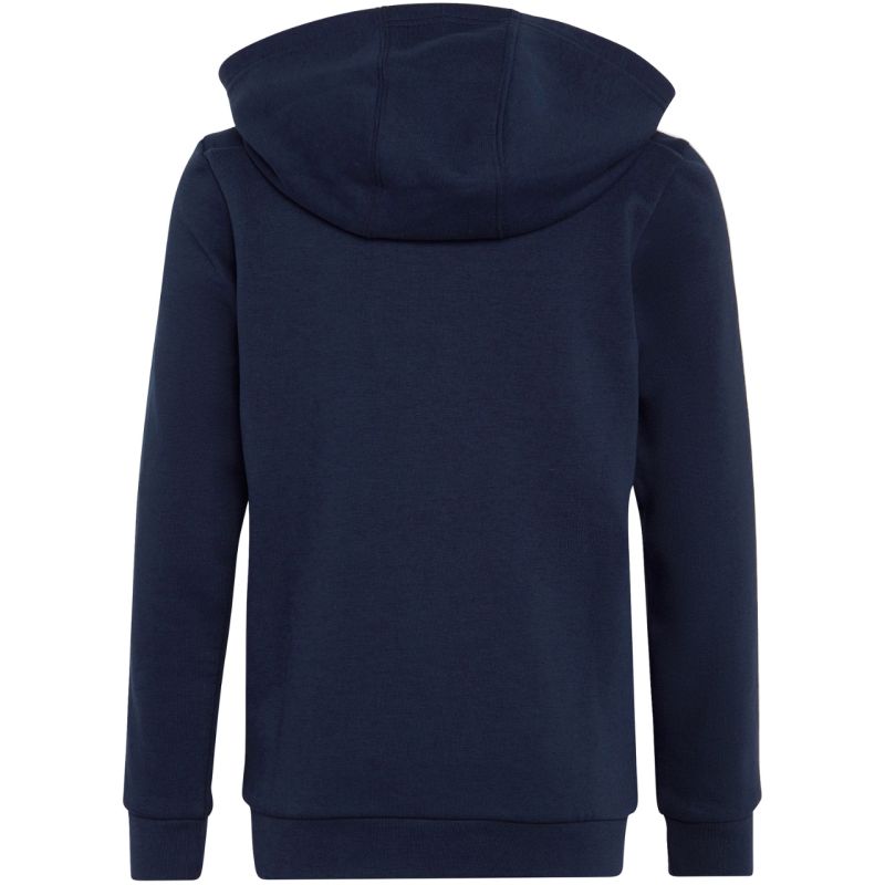 adidas Essentials 3 strisce felpa con cappuccio in pile e full zip da ragazzo IC0600