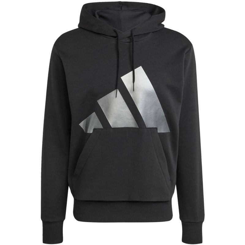 Felpa con cappuccio adidas Holiday 3S da uomo nera JM1698