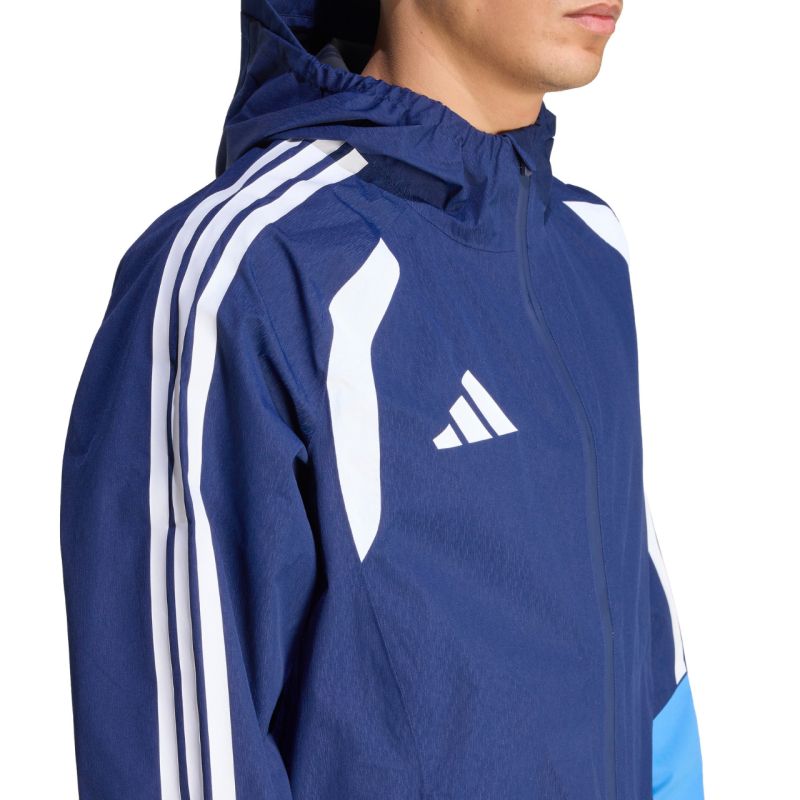 Giacca antipioggia adidas Tiro 26 da uomo blu navy JY8963
