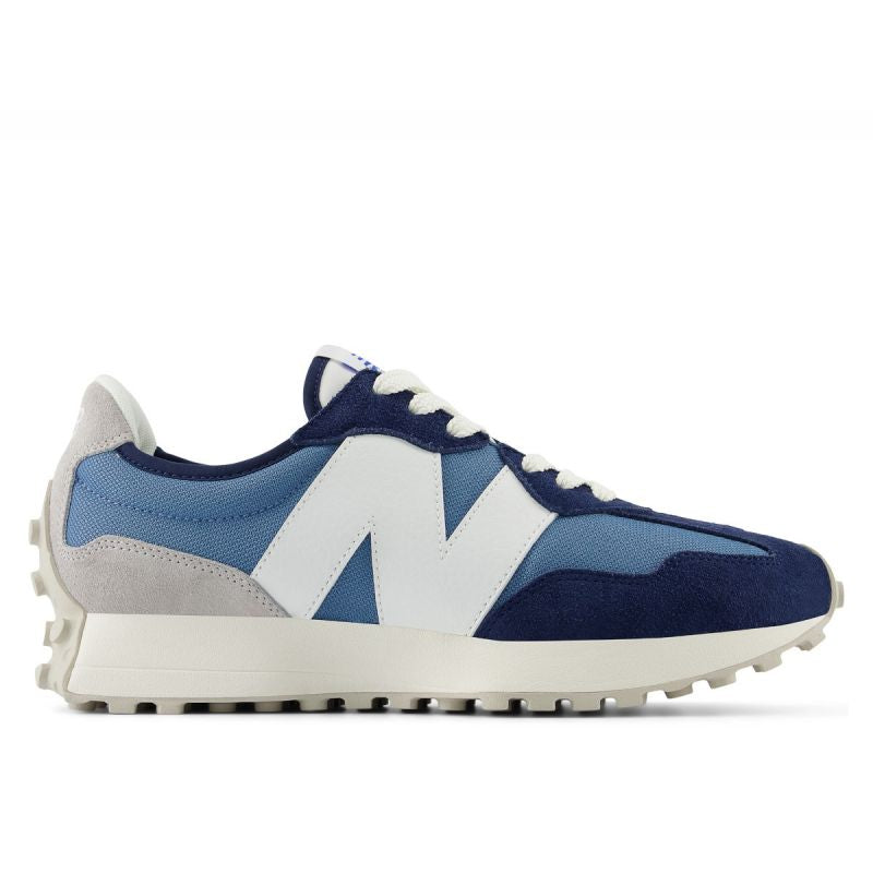 New Balance NB 327 scarpe sportive da donna/uomo, sneakers blu in pelle scamosciata (U327CJ)