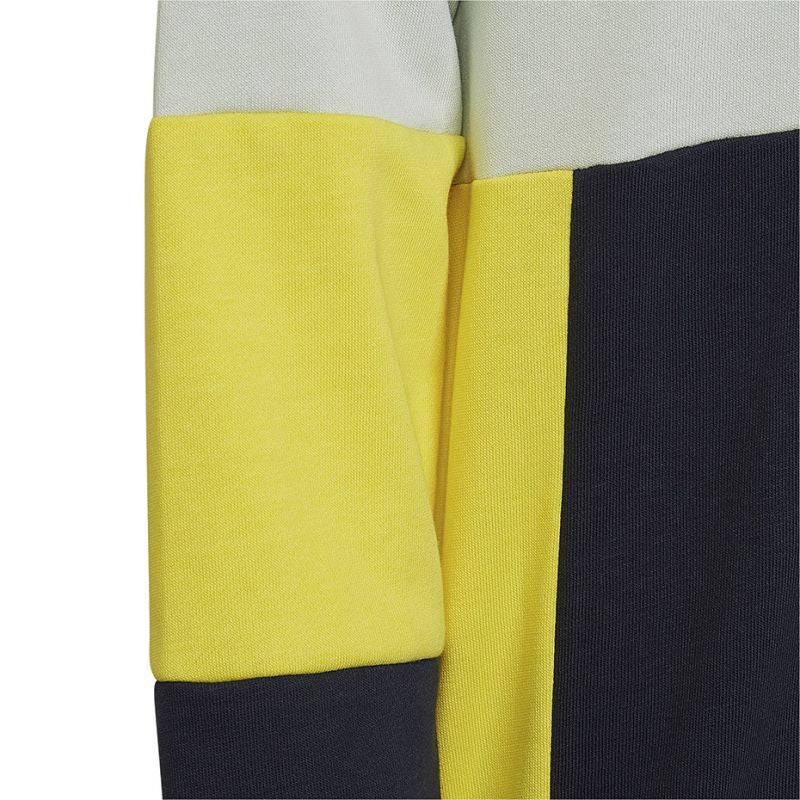Felpa con cappuccio a blocchi di colore Adidas Jr HN8567