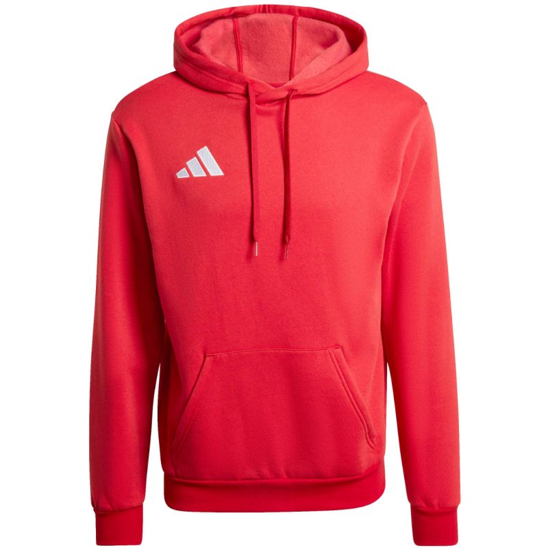 Felpa con cappuccio adidas Entrada 26 da uomo rossa JZ6576