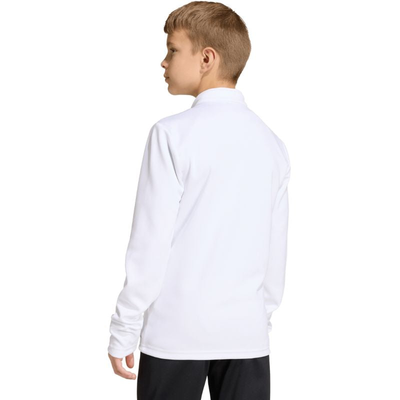 Felpa adidas Entrada 26 Track per bambini, colore bianco JZ6605