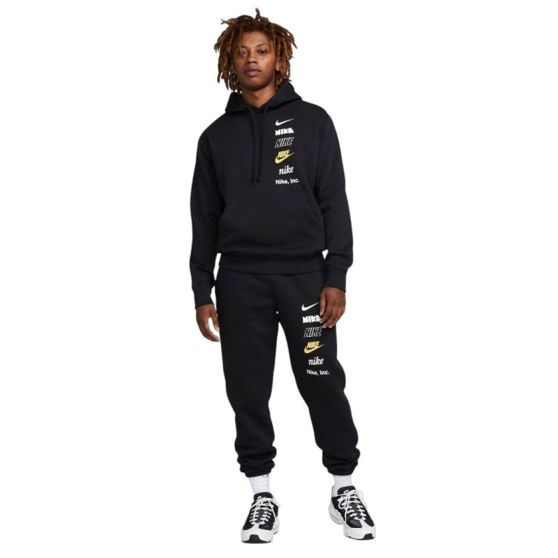 Nike Felpa con Cappuccio da Uomo Club BB PO Hoodie Mlogo DX0783-010