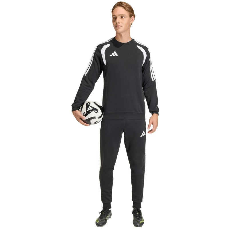 Felpa girocollo adidas Tiro 26 League da uomo, nero e bianco KF3413