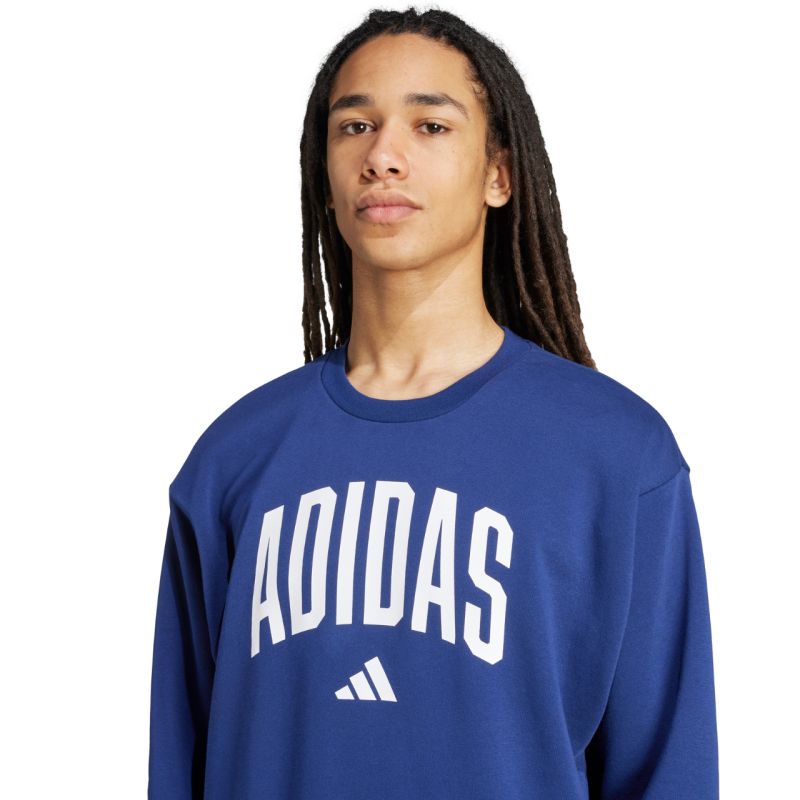 Felpa da uomo adidas Collegiate Blu JM1734
