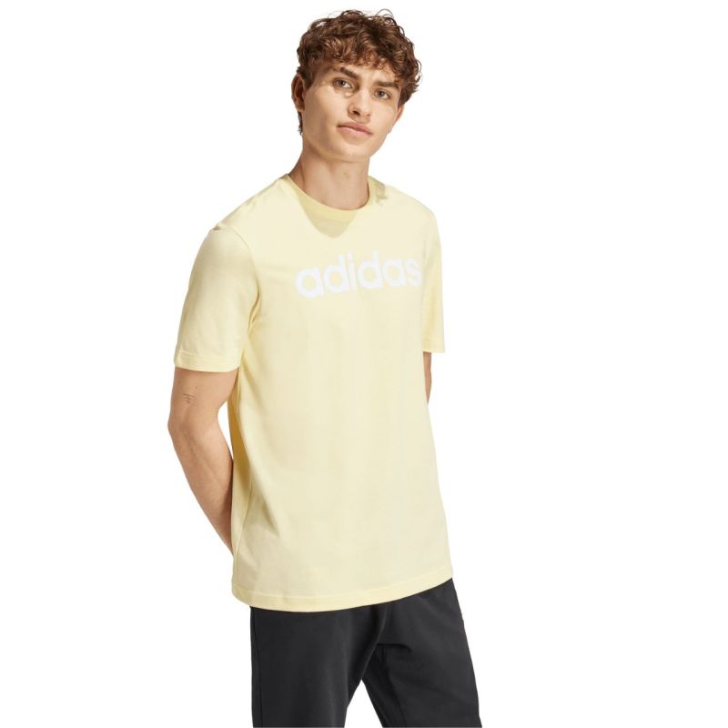 adidas Essentials Single Jersey Linear Embroidered M IZ4769