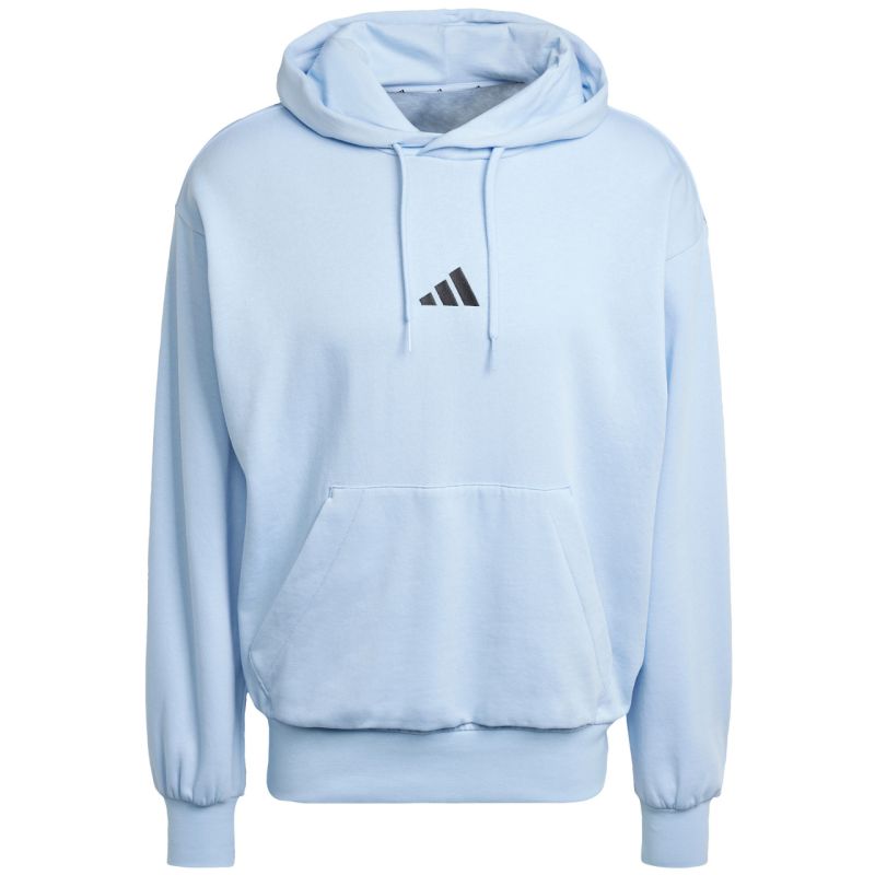Men's adidas Essentials Feelcozy Hoodie, light blue IN6064