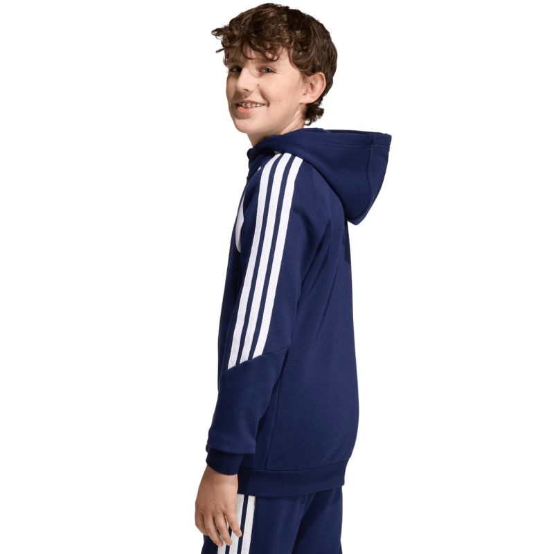 Felpa con cappuccio Full Zip adidas Tiro 26 League da bambino blu navy KF3322