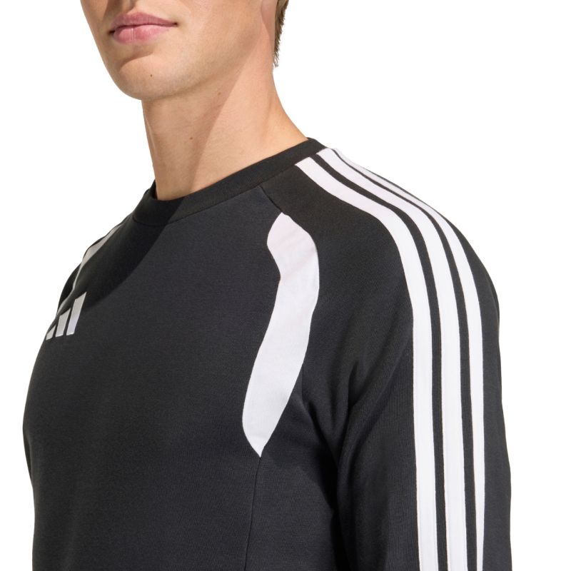 Felpa girocollo adidas Tiro 26 League da uomo, nero e bianco KF3413