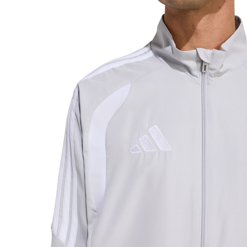 Felpa Adidas Tiro 24 League Presentazione Uomo Grigio Chiaro JZ9050