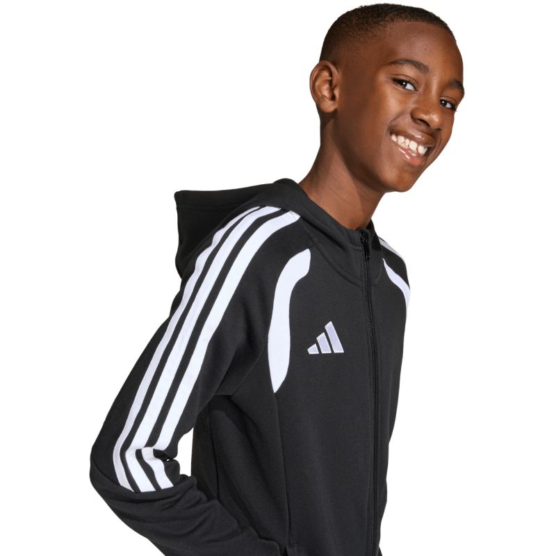 adidas Tiro 26 League Sweat Full Zip Hoodie for Kids Black KF3324