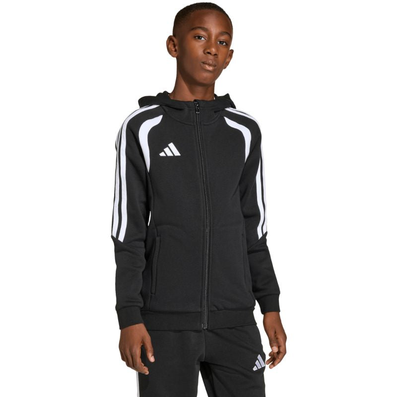 adidas Tiro 26 League Sweat Full Zip Hoodie for Kids Black KF3324