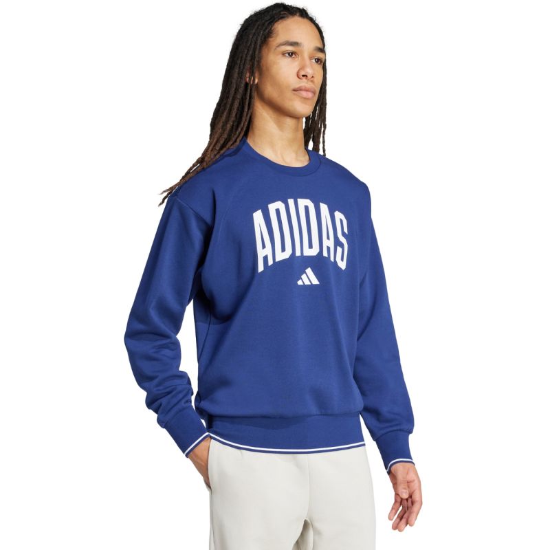 Felpa da uomo adidas Collegiate Blu JM1734