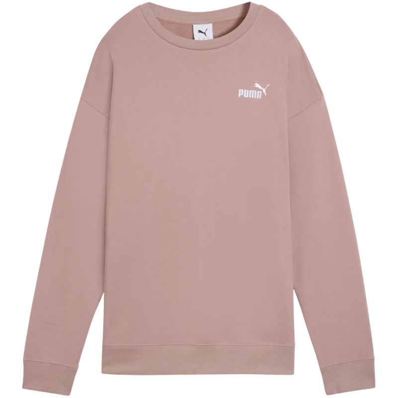 Puma ESS Small No. 11 Logo Relaxed Crew Felpa Donna Rosa 684975 88