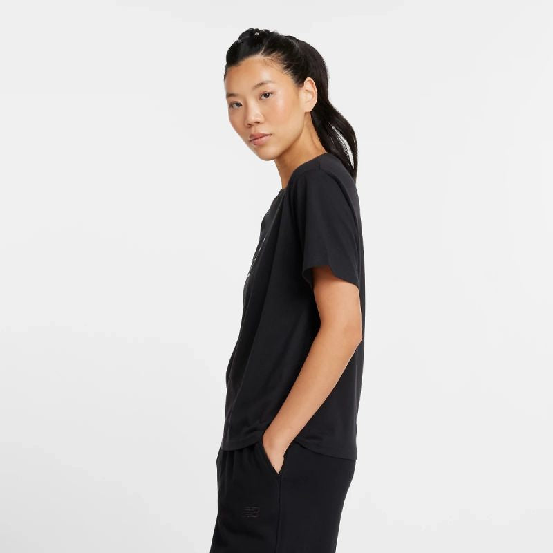 New Balance Sport Jersey Relaxed Logo W WT43583BK