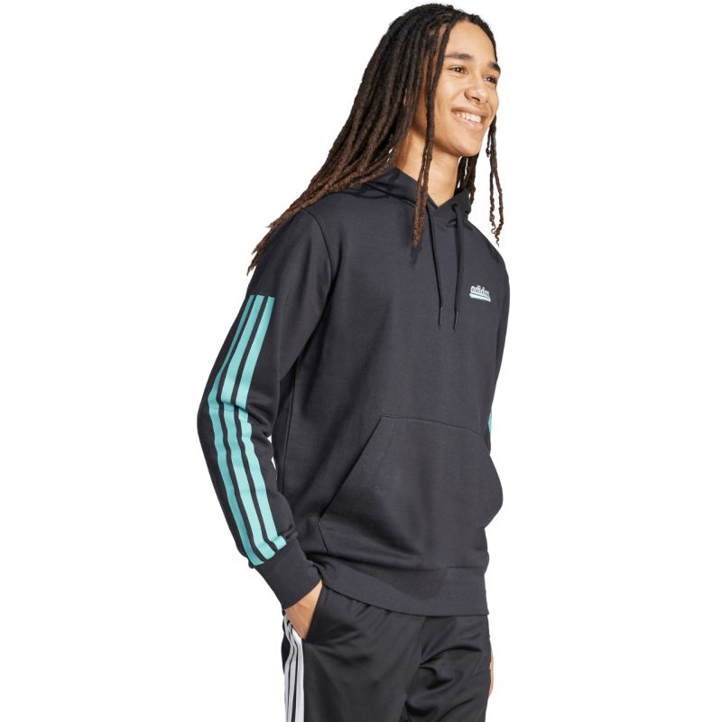 Felpa da uomo adidas Color Script nera KD2265