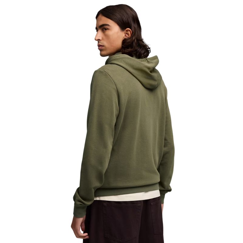 Puma felpa con cappuccio da uomo ESS 2 colori con logo piccolo n. 1 verde oliva 684719 81
