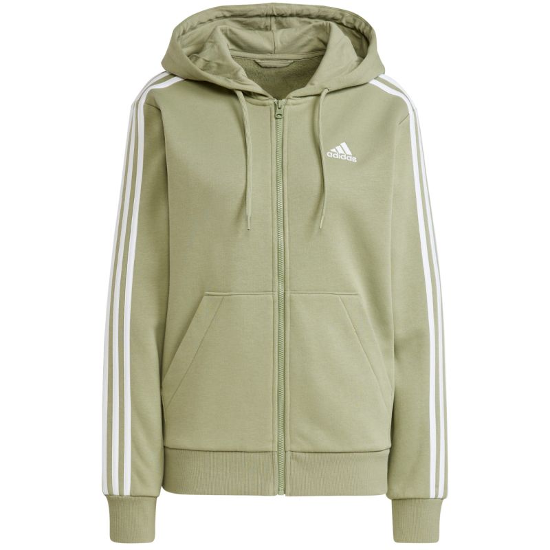 Felpa in Pile con Cerniera Intera a 3 Strisce adidas Essentials W JP2352