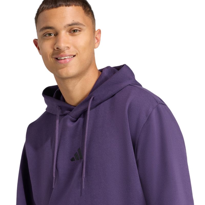 Felpa da uomo adidas Essentials Feelcozy viola JX5661
