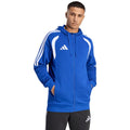 Felpa da uomo adidas Tiro 26 League con zip intera e cappuccio blu KF9105