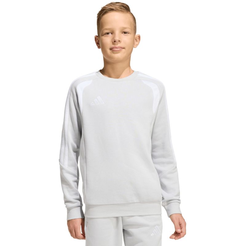 adidas Tiro 26 League Sweat Crew gray kids' sweatshirt KF5823