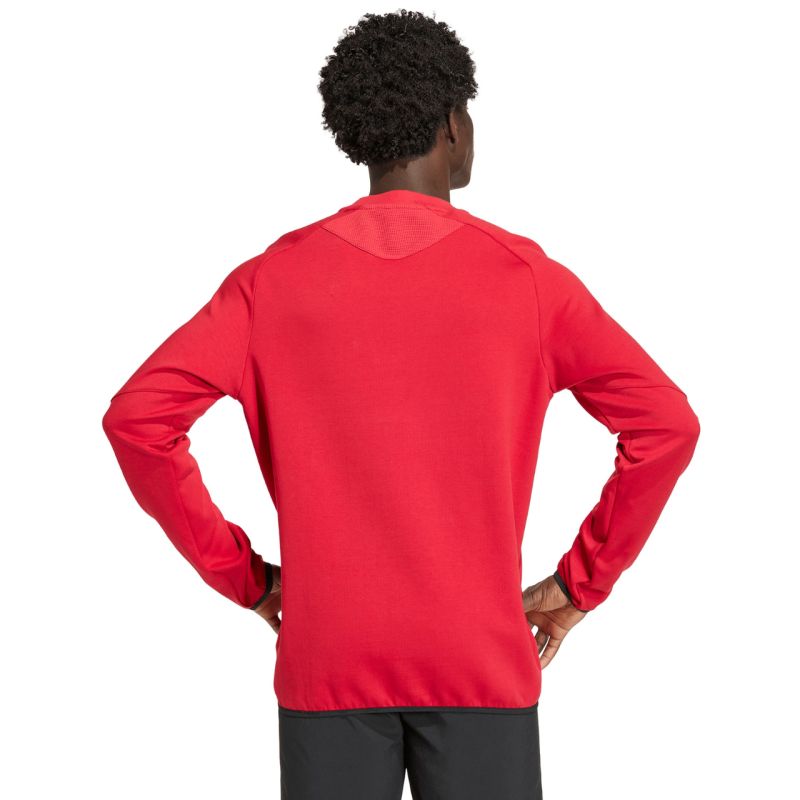 adidas Tiro 26 Travel Crew, felpa da uomo, rossa KD3324