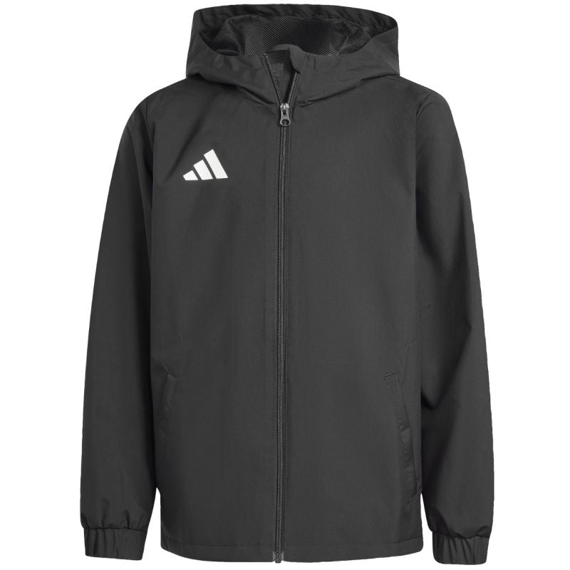 adidas Entrada 26 Giacca Antipioggia per Bambini Nera JZ9104