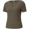 Puma Her Ribbed Slim Tee Grape Leaf W 531917 44