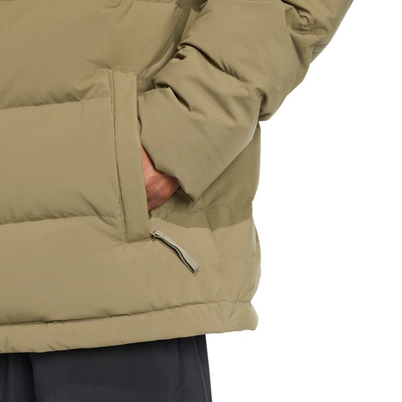 Men's adidas Helionic Climawarm Hoodie Jacket Olive JX0580