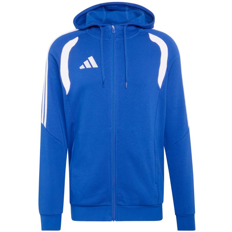 Felpa da uomo adidas Tiro 26 League con zip intera e cappuccio blu KF9105