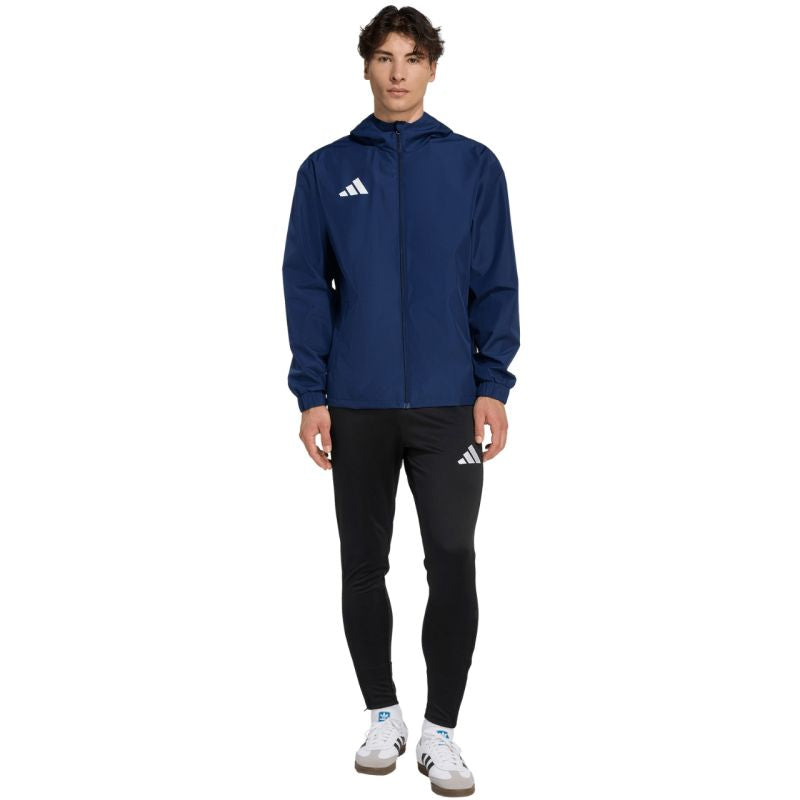 Men's adidas Entrada 26 All Weather Jacket Navy Blue JZ9102