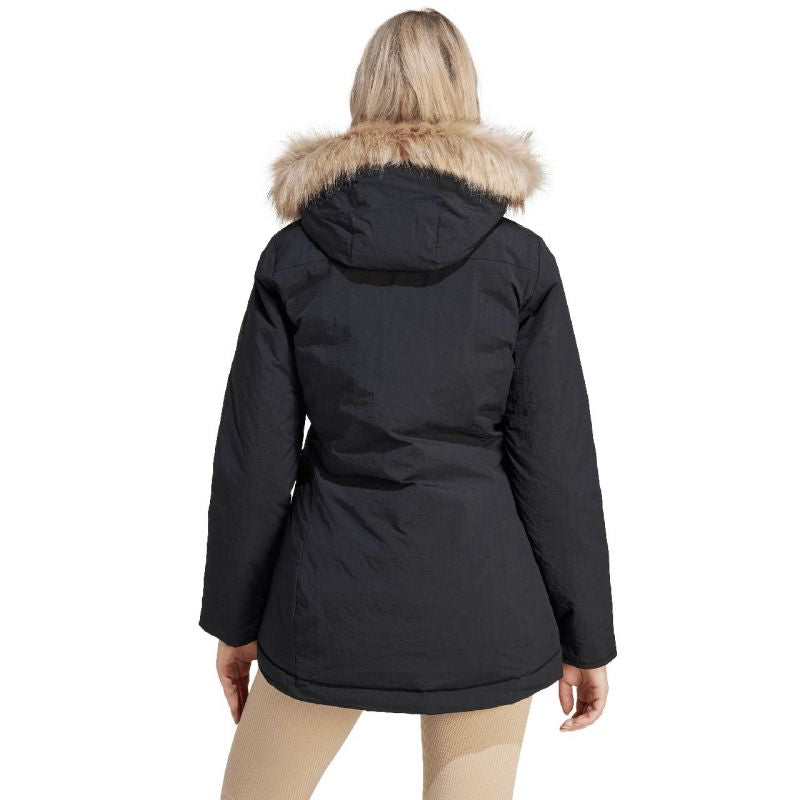 adidas Parka Hooded Fur Jacket W IJ8260