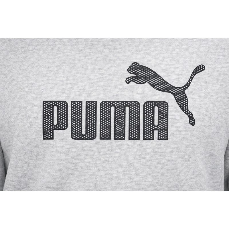 Puma men's gray fashionable cotton kangaroo sports hoodie