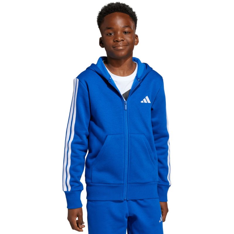 adidas Essentials Full-Zip Hoodie per Bambini Blu JY4977