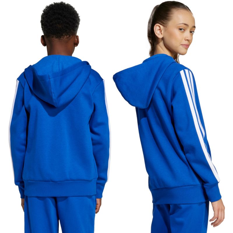 adidas Essentials Full-Zip Hoodie per Bambini Blu JY4977