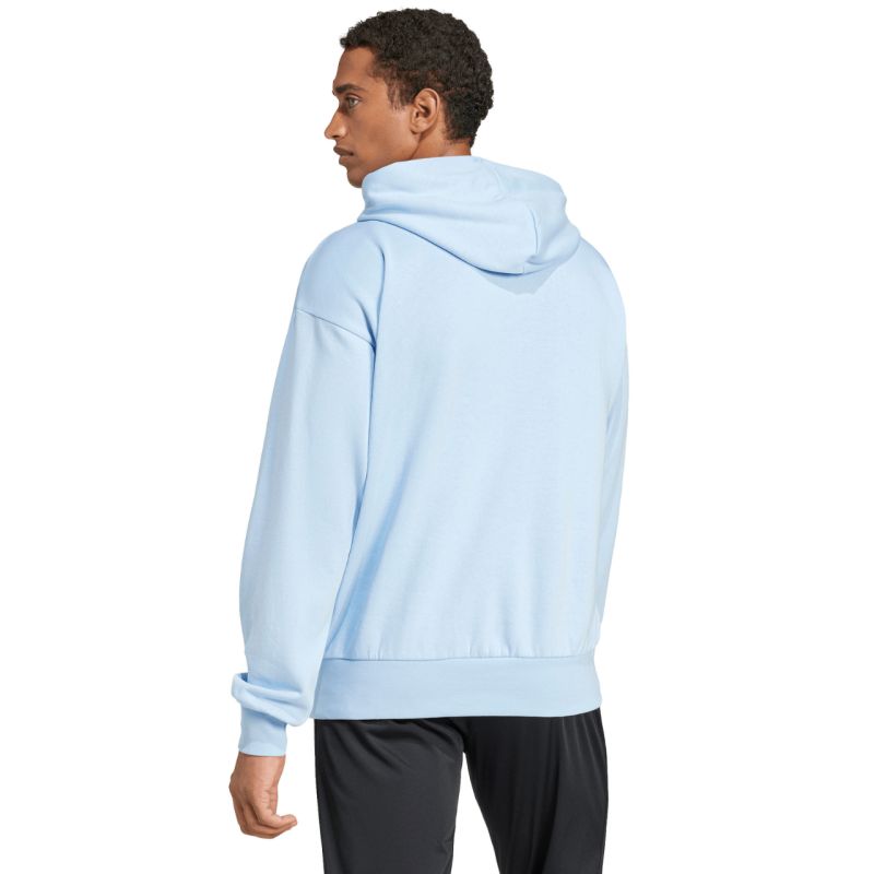 Men's adidas Essentials Feelcozy Hoodie, light blue IN6064