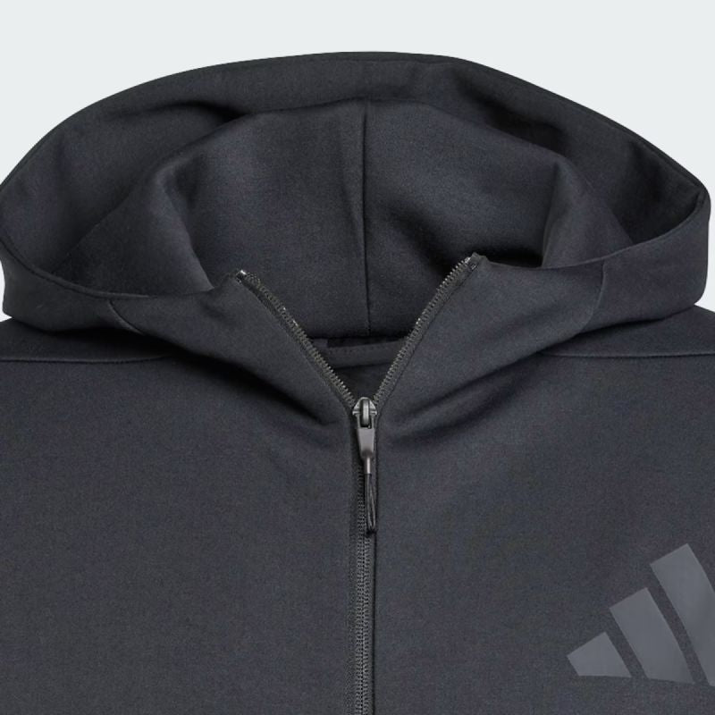 Nuova felpa con cappuccio Full-Zip Adidas ZNE da uomo, colore nero - JE7538
