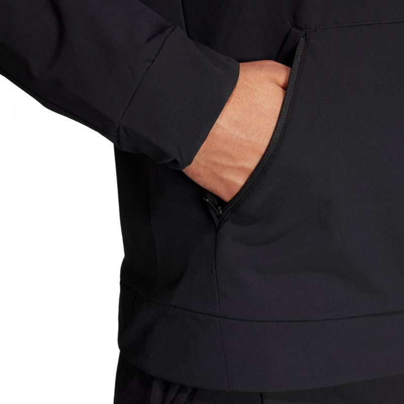 Felpa da uomo adidas Designed for Training COLD.RDY Full-Zip nera IN5607