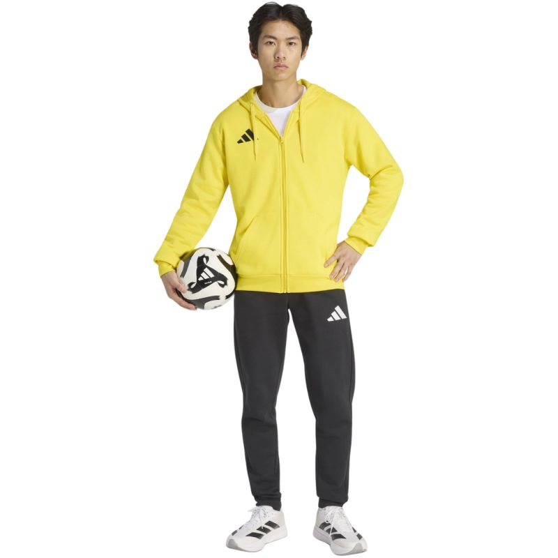 Men's adidas Entrada 26 Full Zip Hoody Yellow KF8964