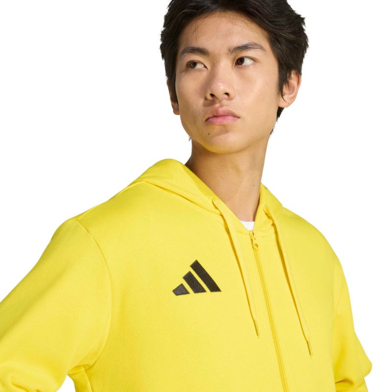 Men's adidas Entrada 26 Full Zip Hoody Yellow KF8964