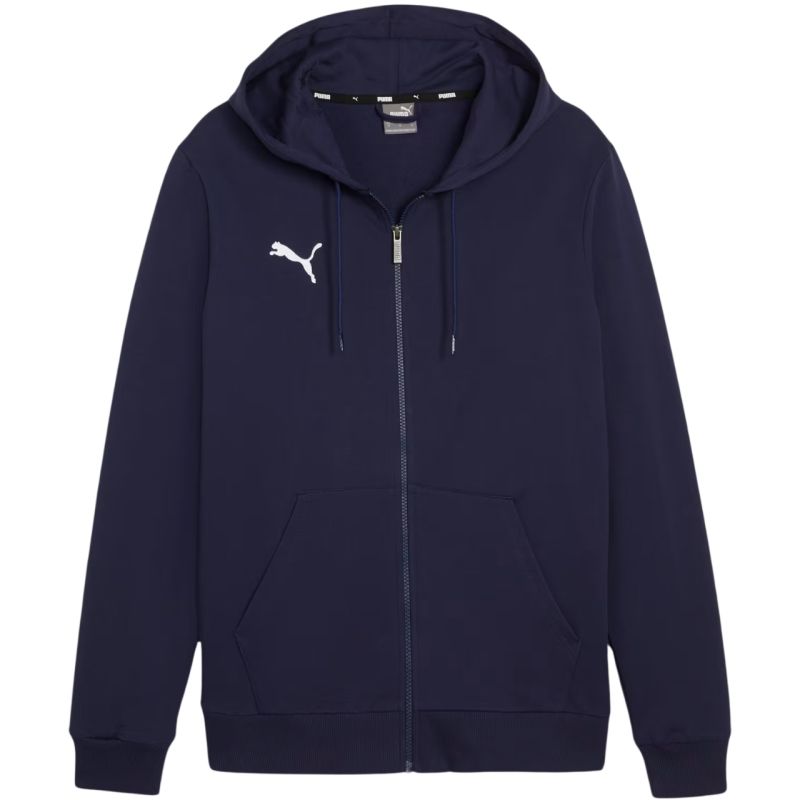 Puma teamGOAL Casuals Felpa con Cappuccio per Bambini Blu Marino 658596 06