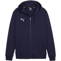 Puma teamGOAL Casuals Felpa con Cappuccio per Bambini Blu Marino 658596 06